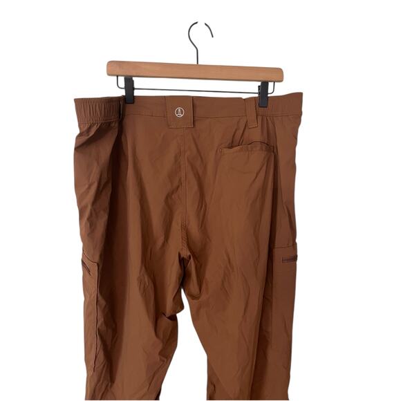 Lands End Mens Brown Nylon Blend Cargo Pants Size 38 Camping Outdoor Gorpcore - Picture 4 of 7